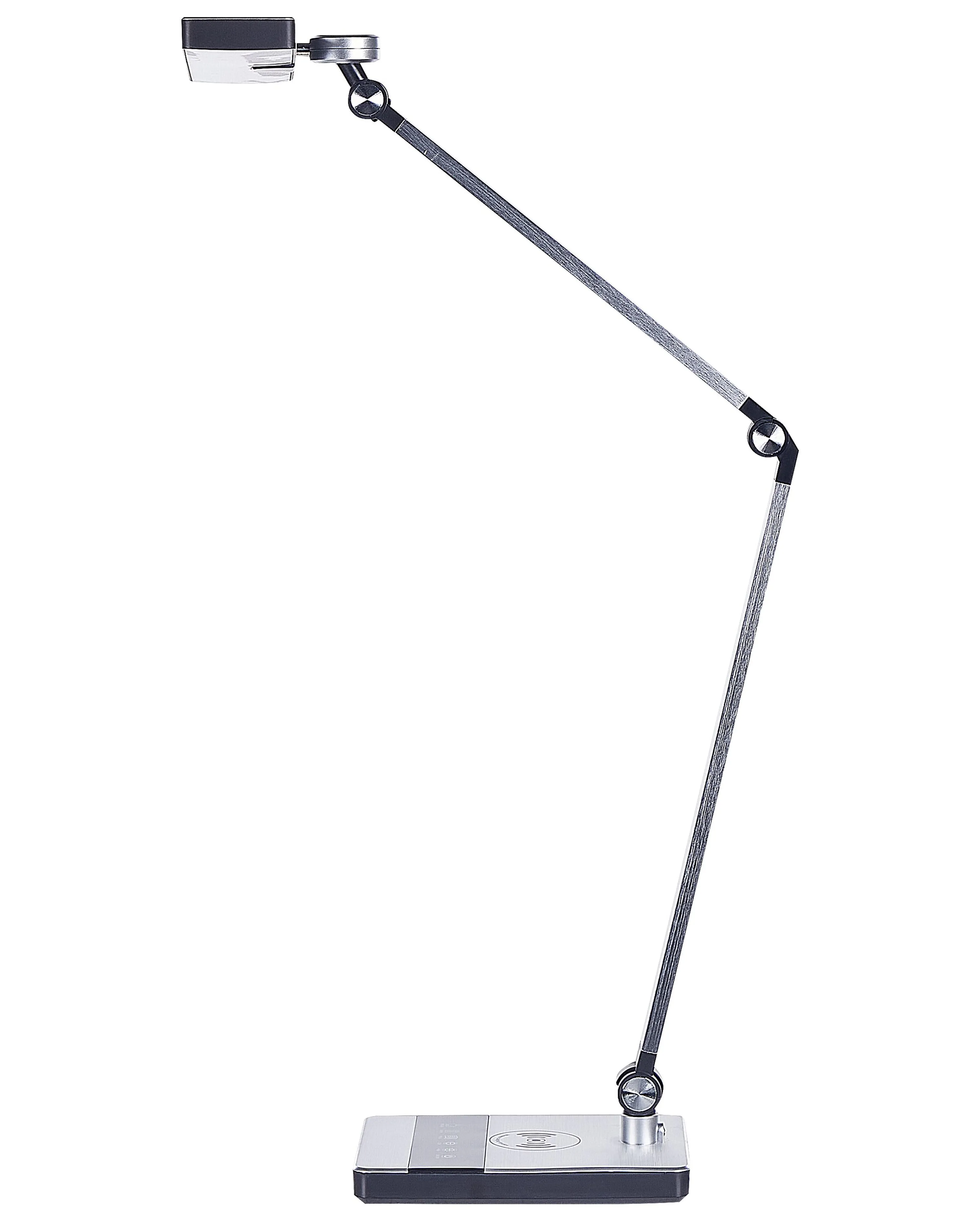 LED bureaulamp LACERTA met draadloze oplader Metaal Zilver
