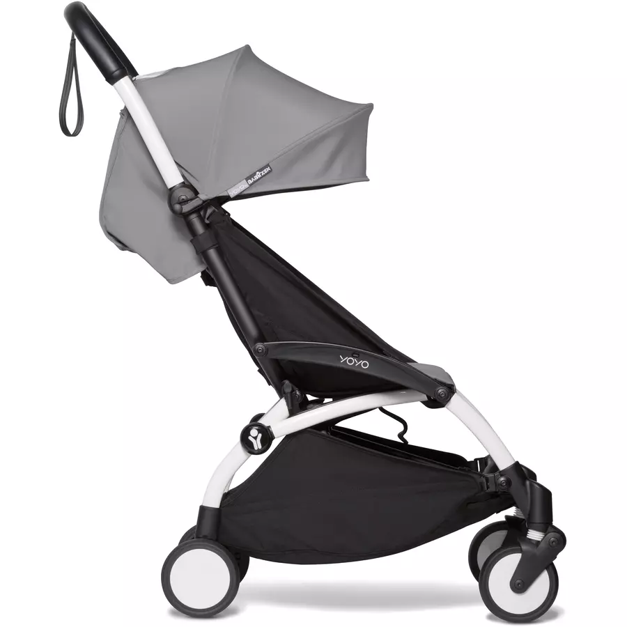 BABYZEN Kinderwagen YOYO2 6+ White mit Textilset Grey