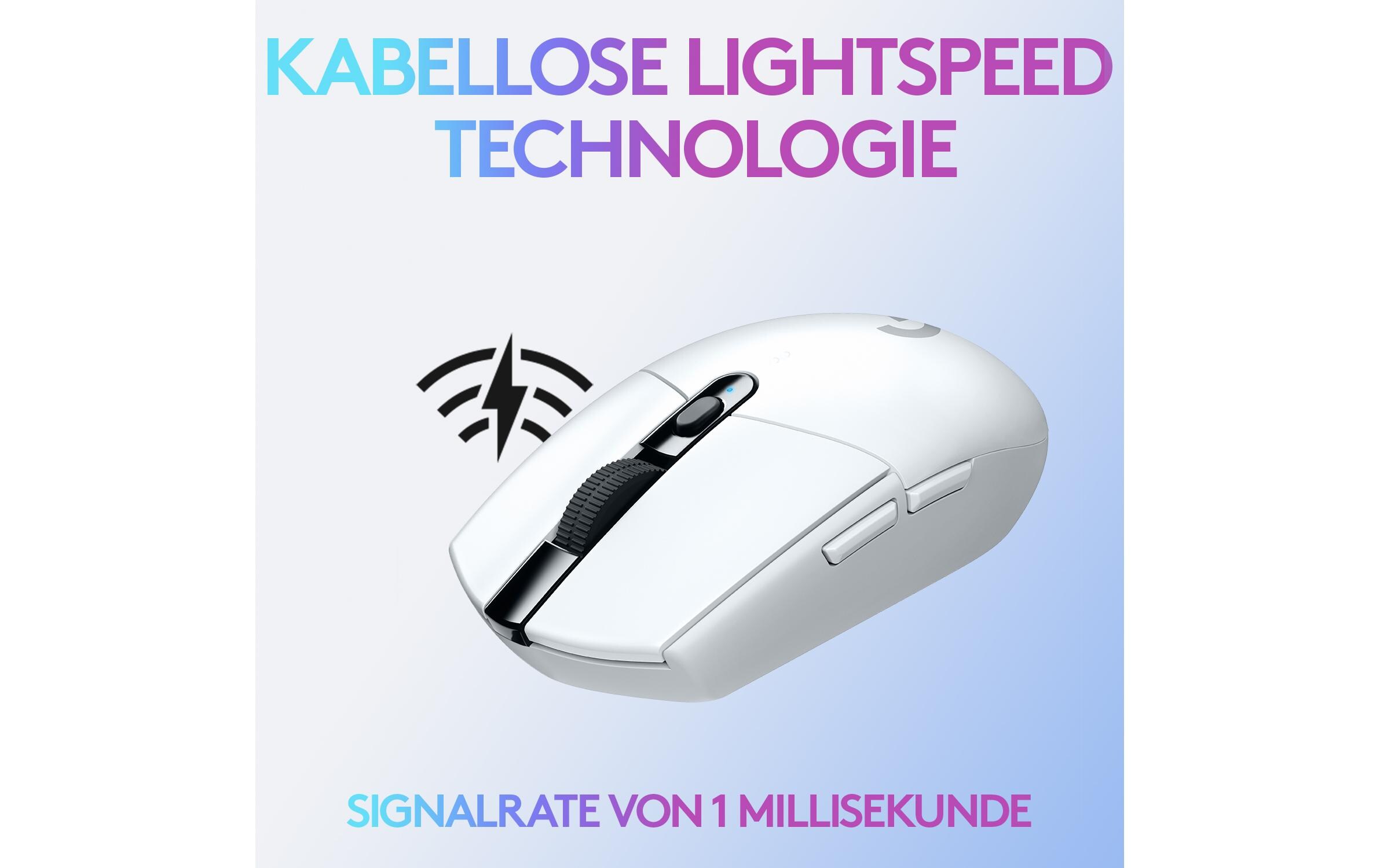 Gaming-Maus G305 LightspeedReaktionsschnelle, ausdauernde Wireless-Gamingmaus