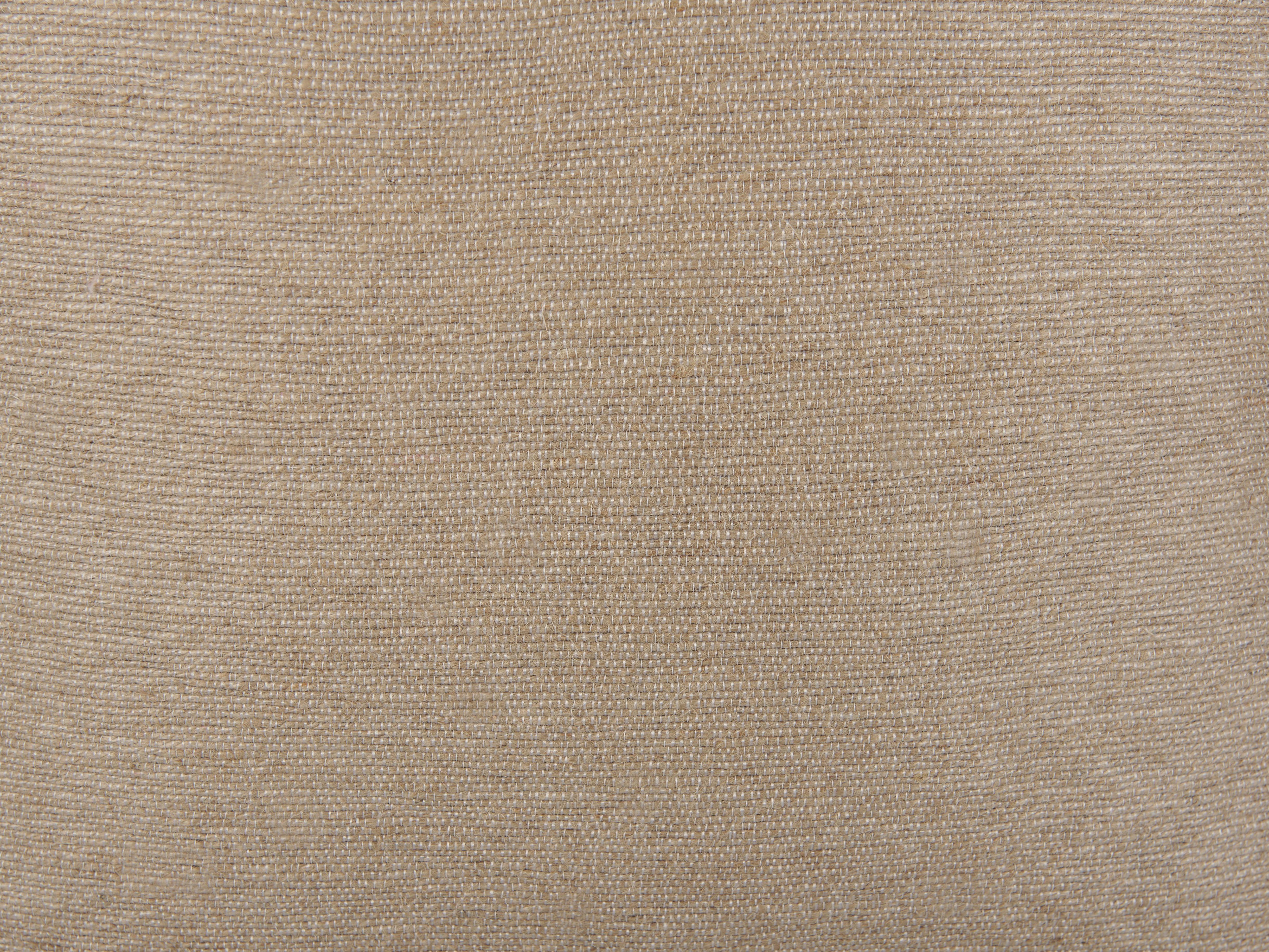 Set van 2 sierkussens ERIGERON Jute 45 x 45 cm Beige effen
