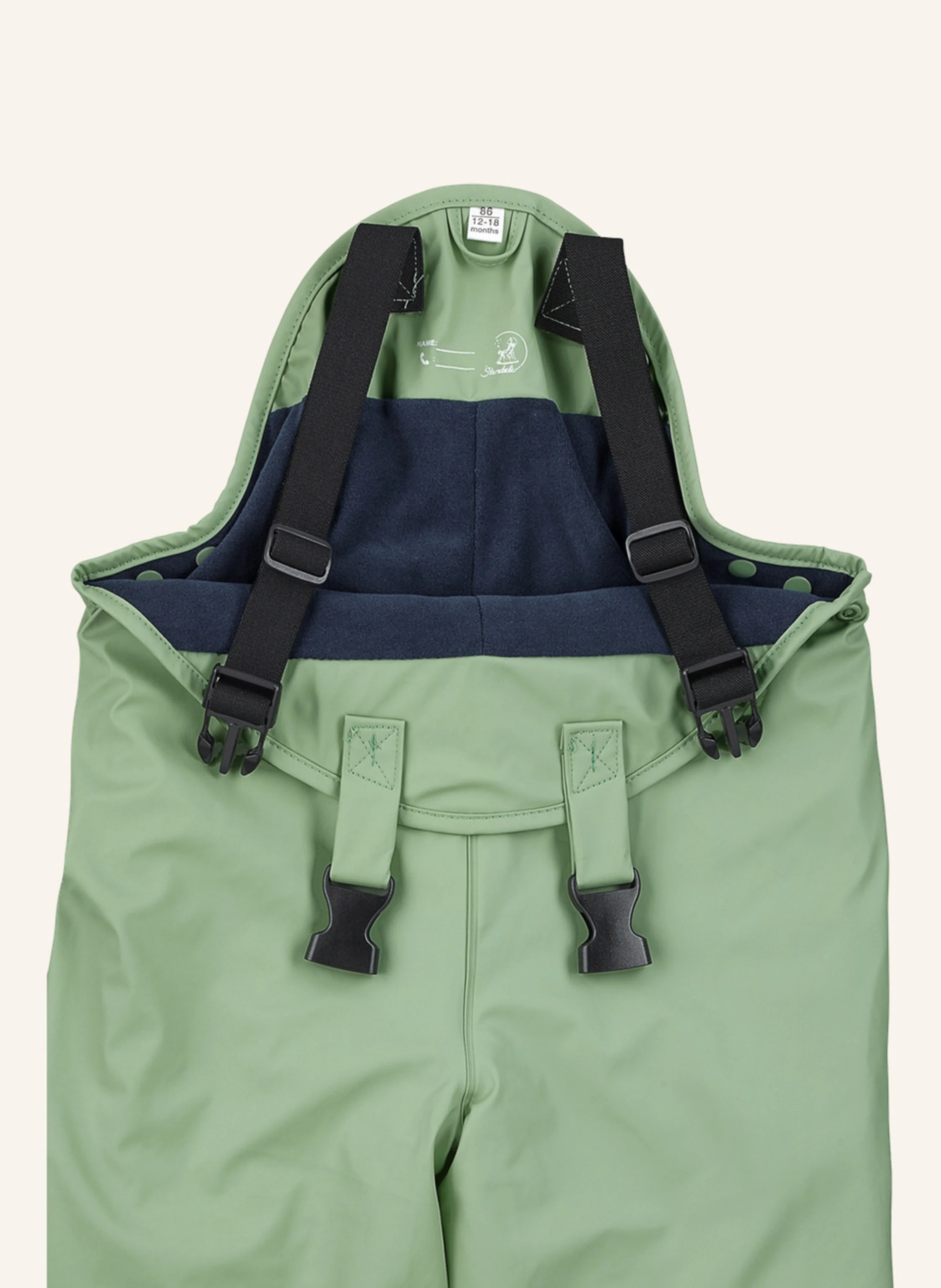 Sterntaler Regenträgerhose gefüttert