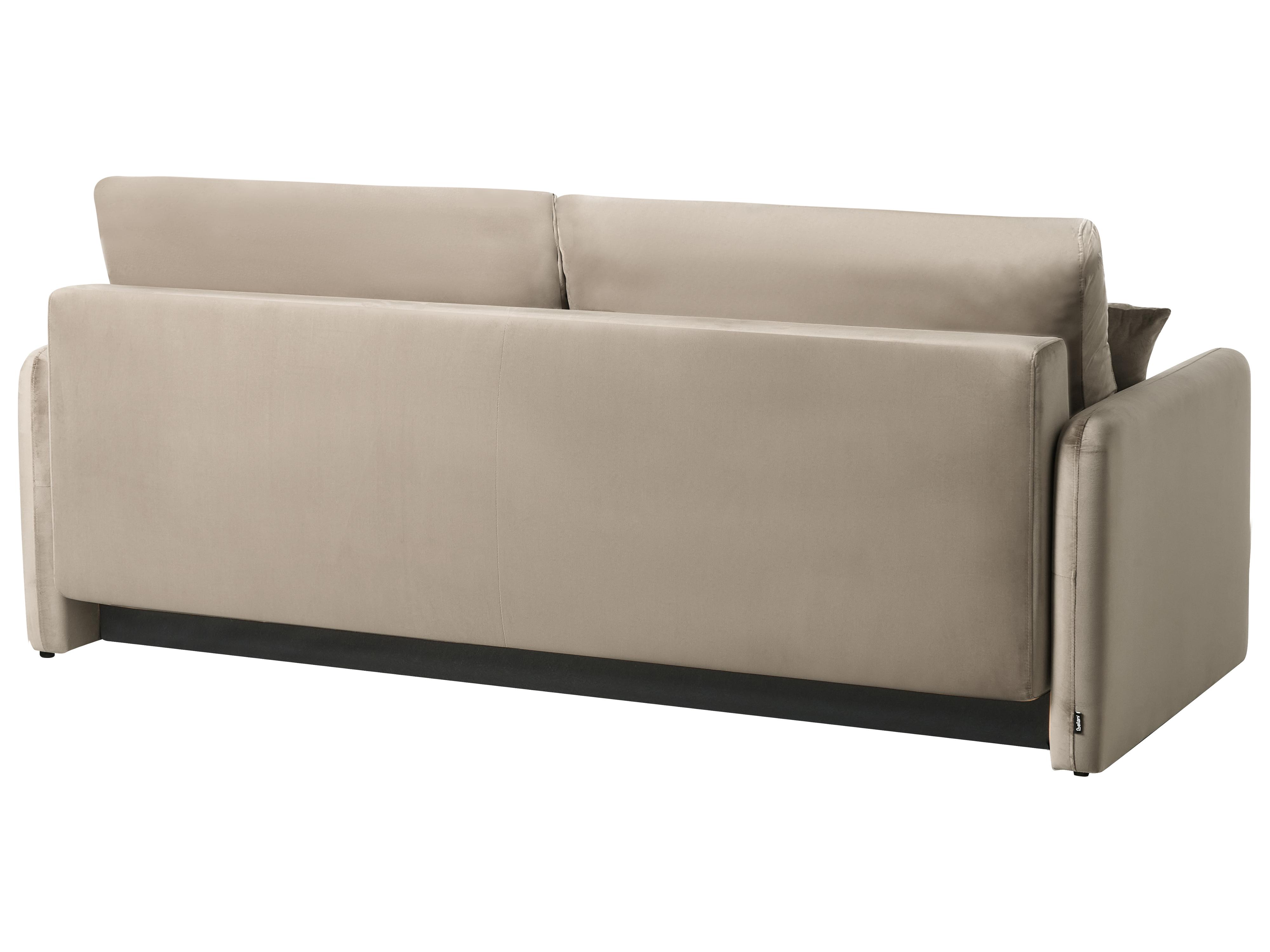 Slaapbank 3-zits EGGE Fluweel Taupe
