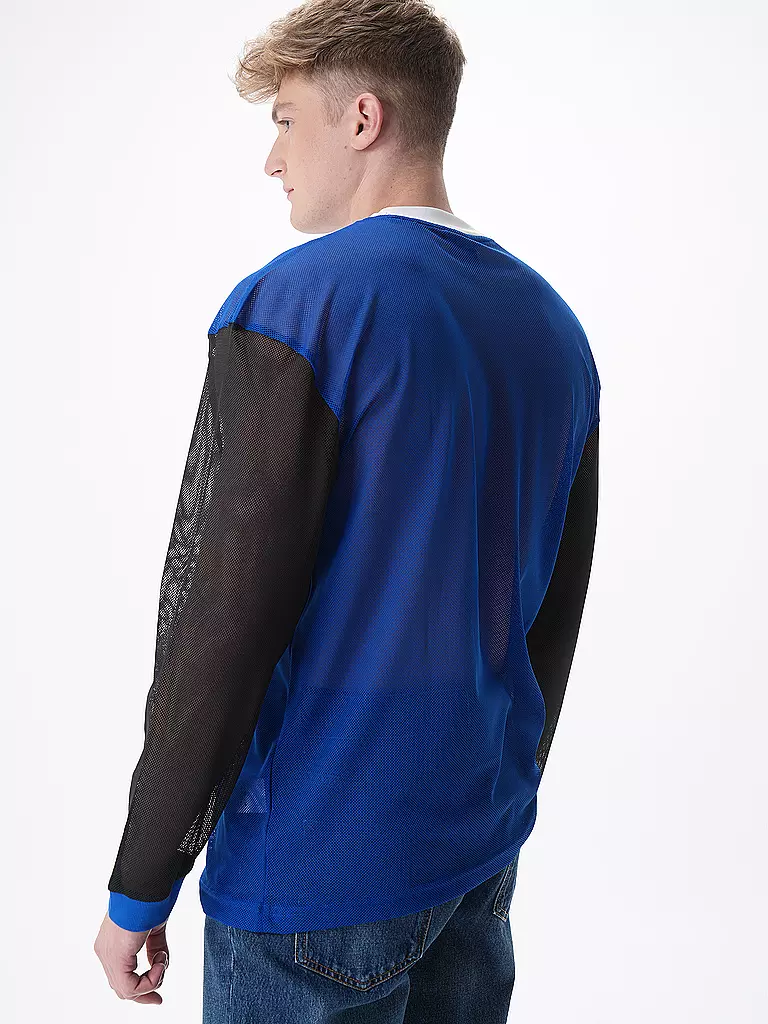 HUGO Langarmshirt NELLINGHAM blau