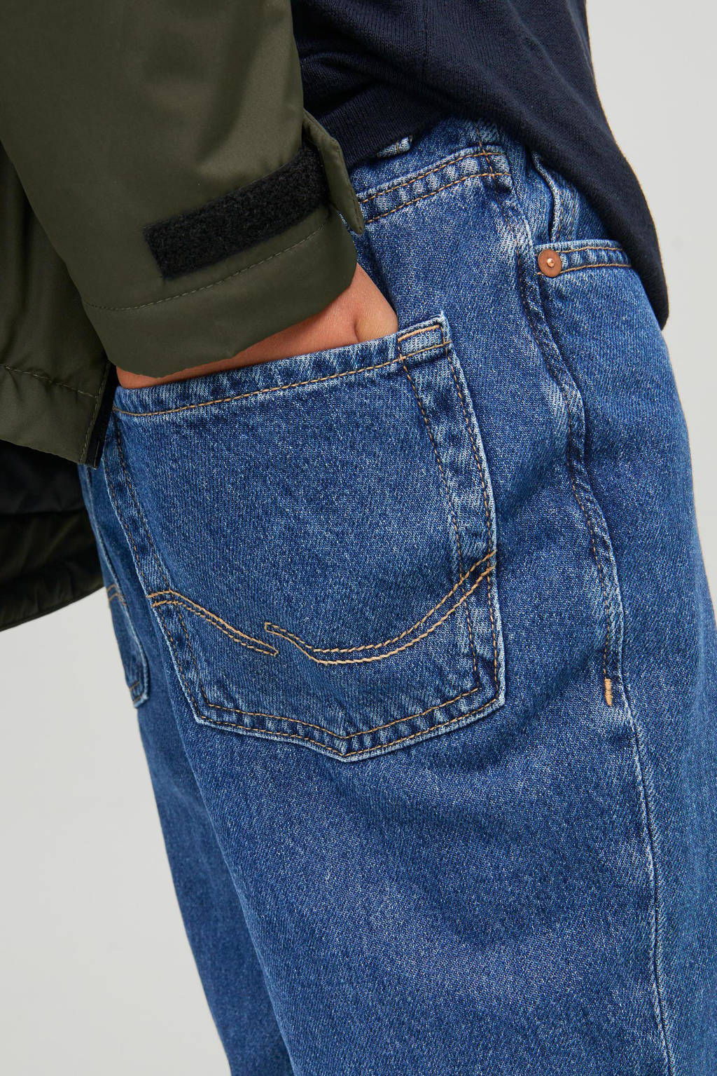 JACK & JONES loose fit jeans JJICHRIS blue denim