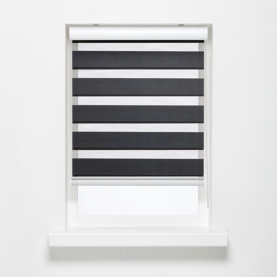 Duo Rolgordijn Eva Antraciet 200x175 cm