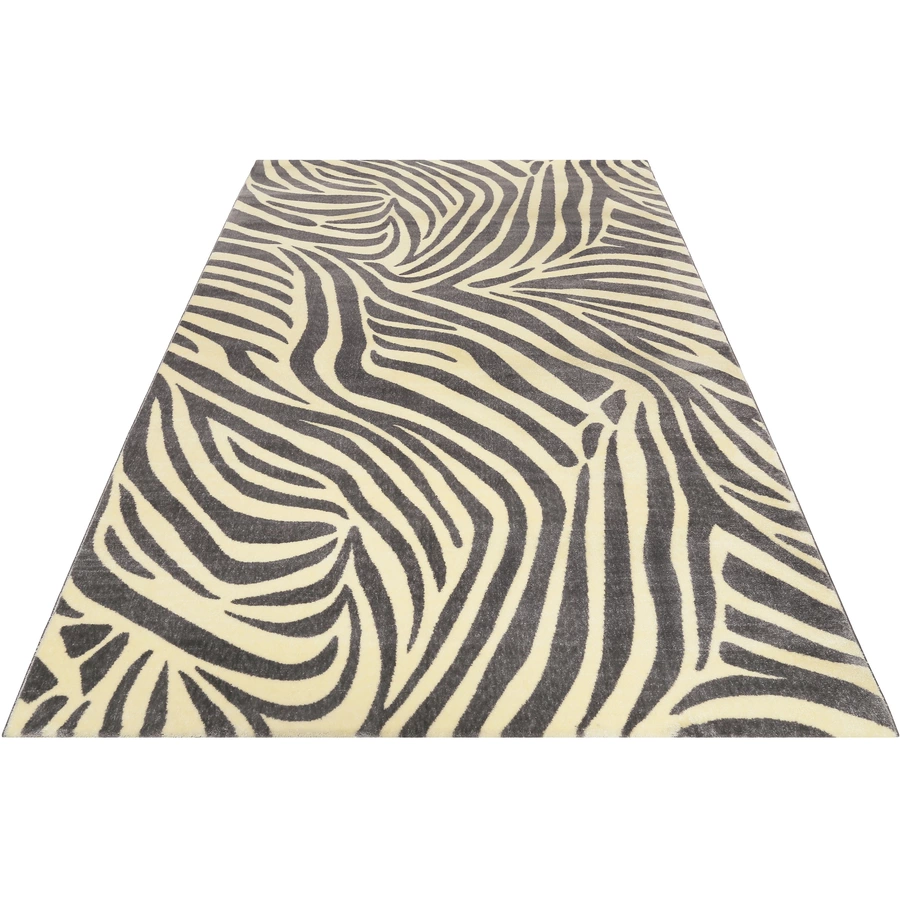 Wecon home Kurzflorteppich Zebra graucreme