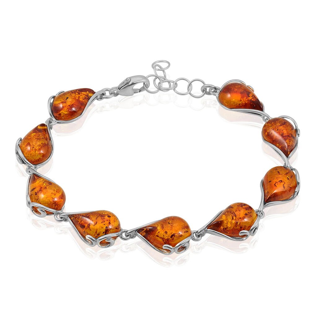 Bracelet Argent Blanc Lucreciaae Ambre
