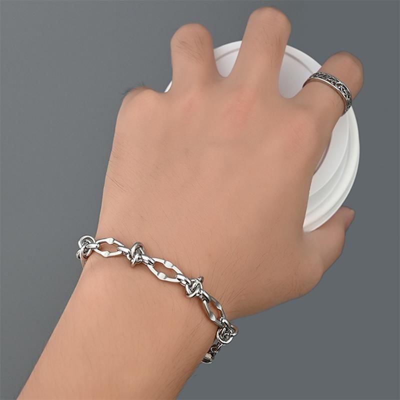 Lilafey - Stalen kettingarmband