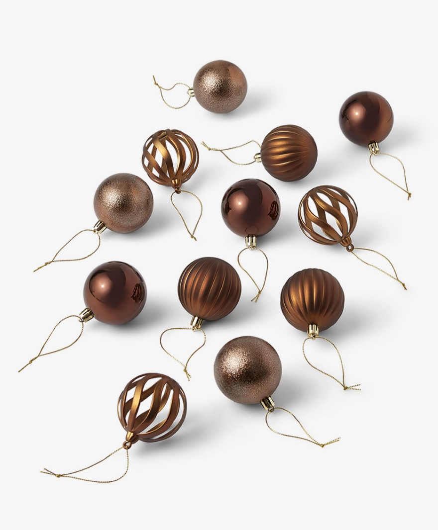 Weihnachtsbaumkugeln, 12er-Set