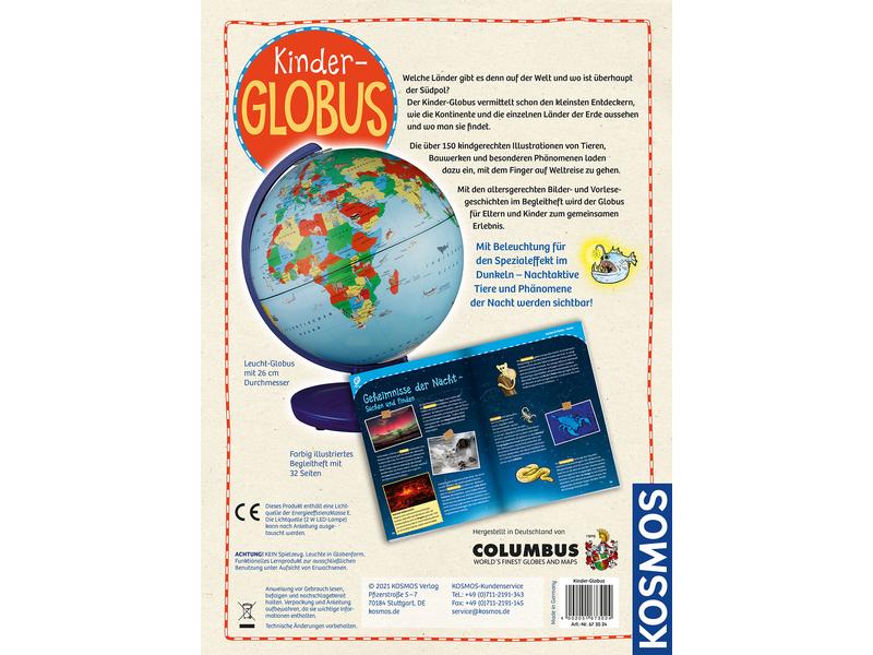 Kosmos Globus Astronomie Kinder Kinder-Globus mit Beleuchtung