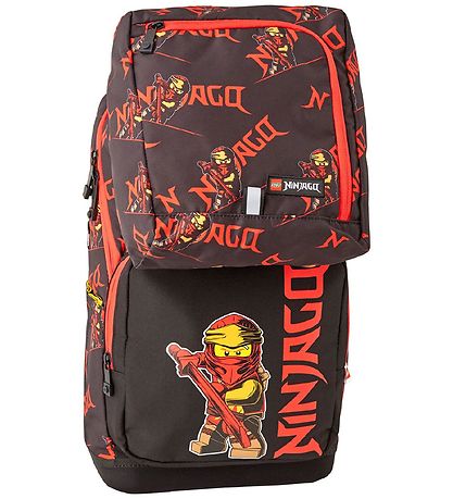 LEGO? Ninjago Skoletaske m. Gymnastiktaske - Optimo - Sort/R?d