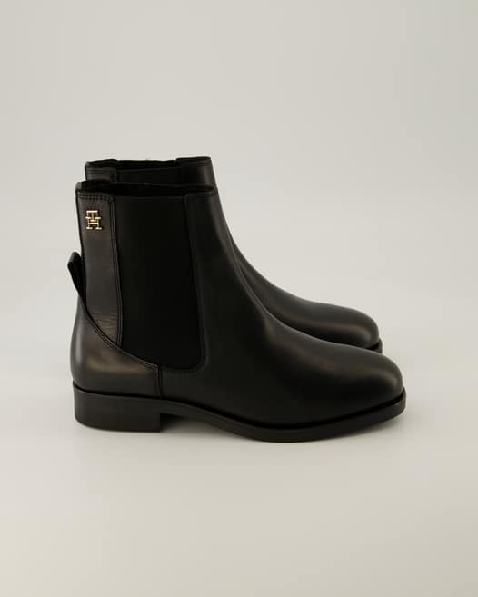 Tommy Hilfiger Elevated Essent Thermo Bootie Chelsea Boots in Schwarz