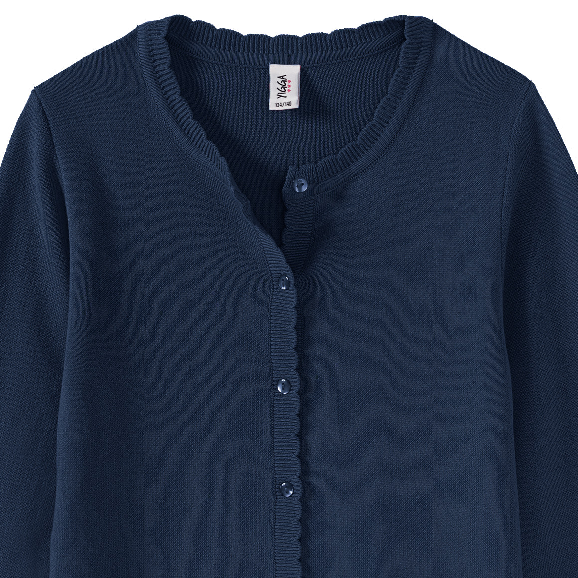 Yigga Mädchen Cardigan mit Knopfleiste dunkelblau