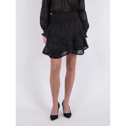 Neo Noir Ricki S Voile Nederdel, Black, 40