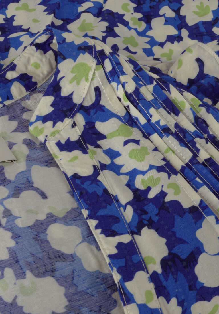 LOLLYS LAUNDRY blauwe lollys laundry midi jurk freddy dress