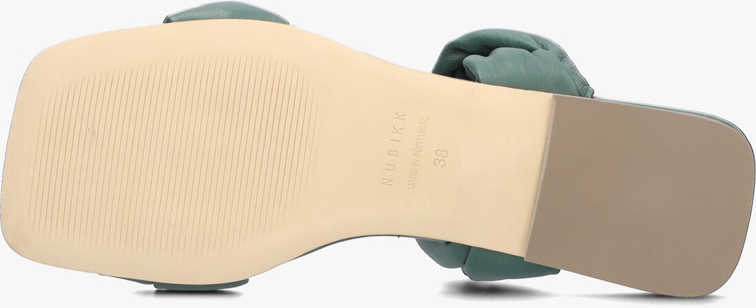 NUBIKK groene nubikk slippers square twist