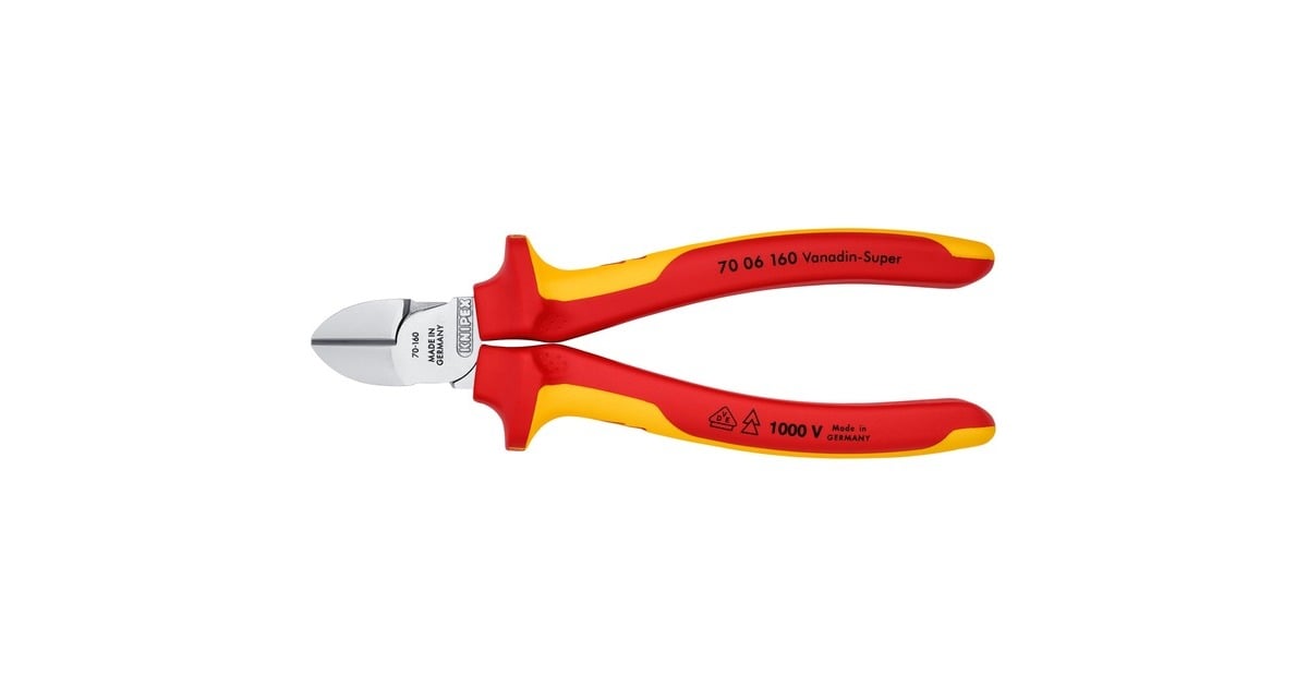 KNIPEXZijsnijtang VDE 70 06 160 kniptang  (Rood/geel, VDE-getest)