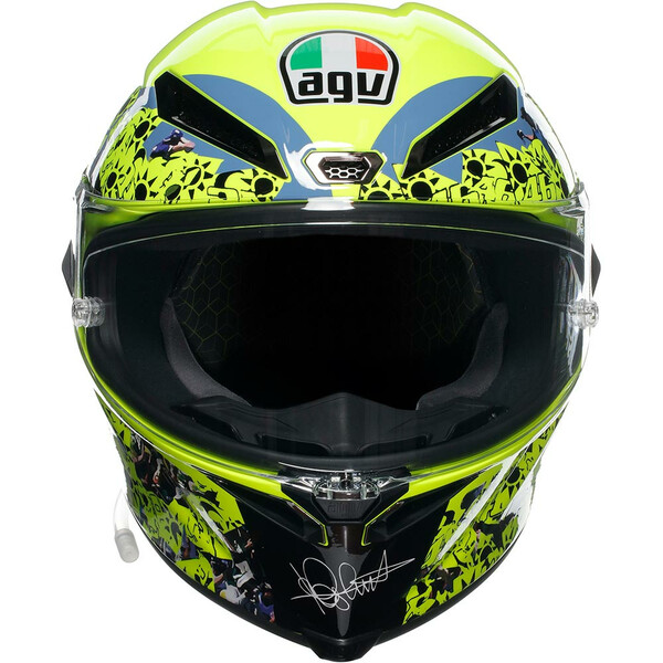 AGV - Casque Pista GP RR Rossi Misano 2 - 2021 - Edition Limitée Jaune / Noir / Bleu