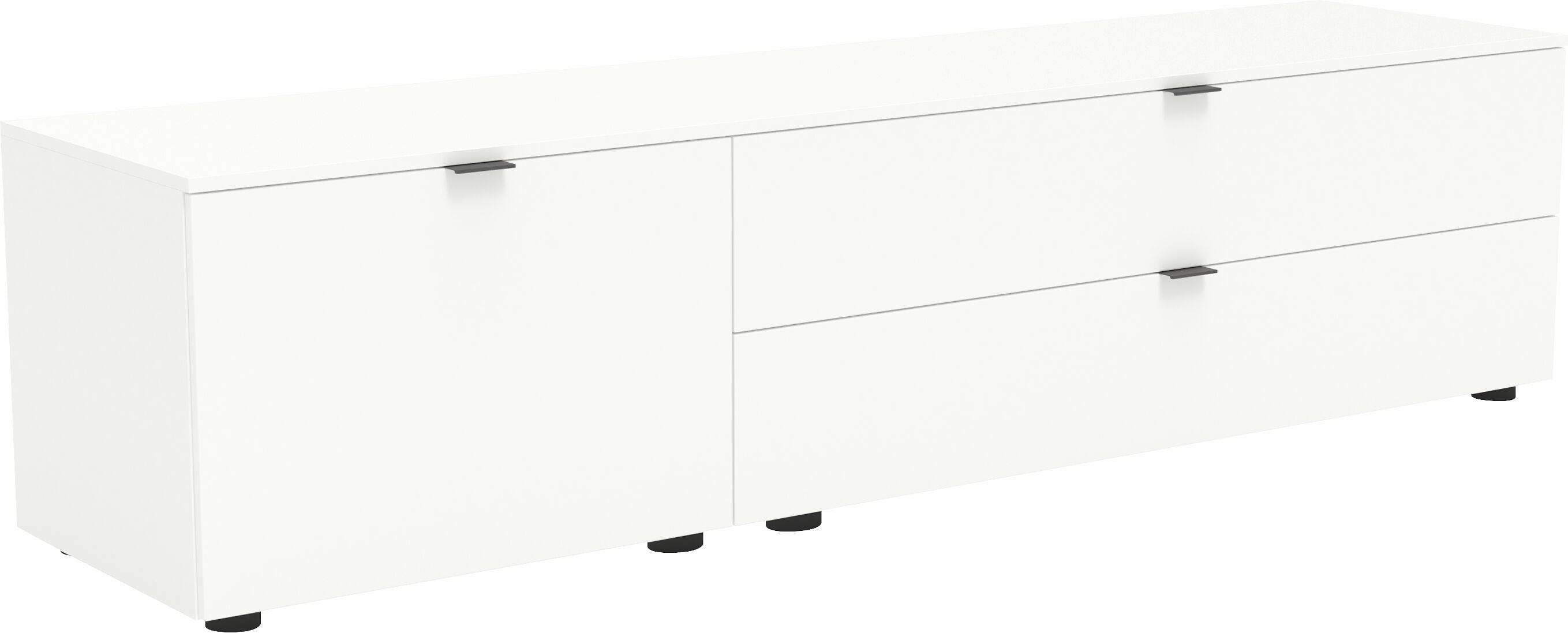 TILL Lowboard - Weiss / B: 168.0 cm x T: 41.0 cm x H: 42.0 cm