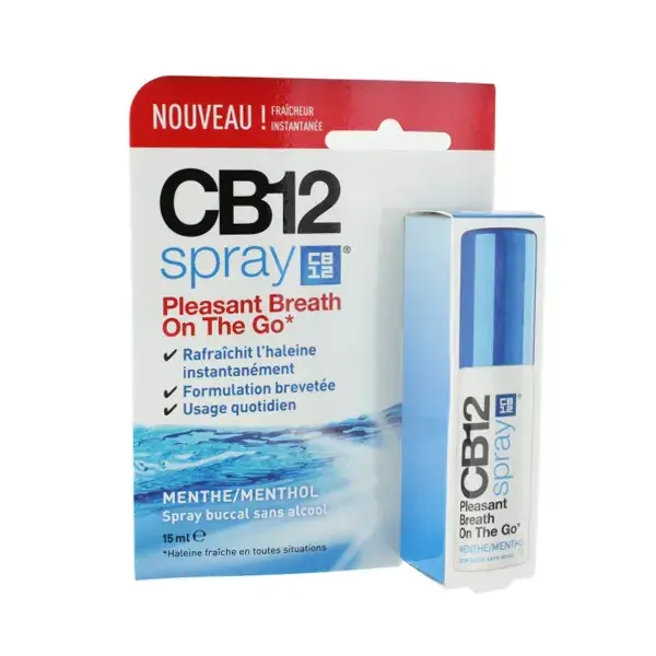 CB12 Spray de Mentol e Hortelã sem Álcool 15ml