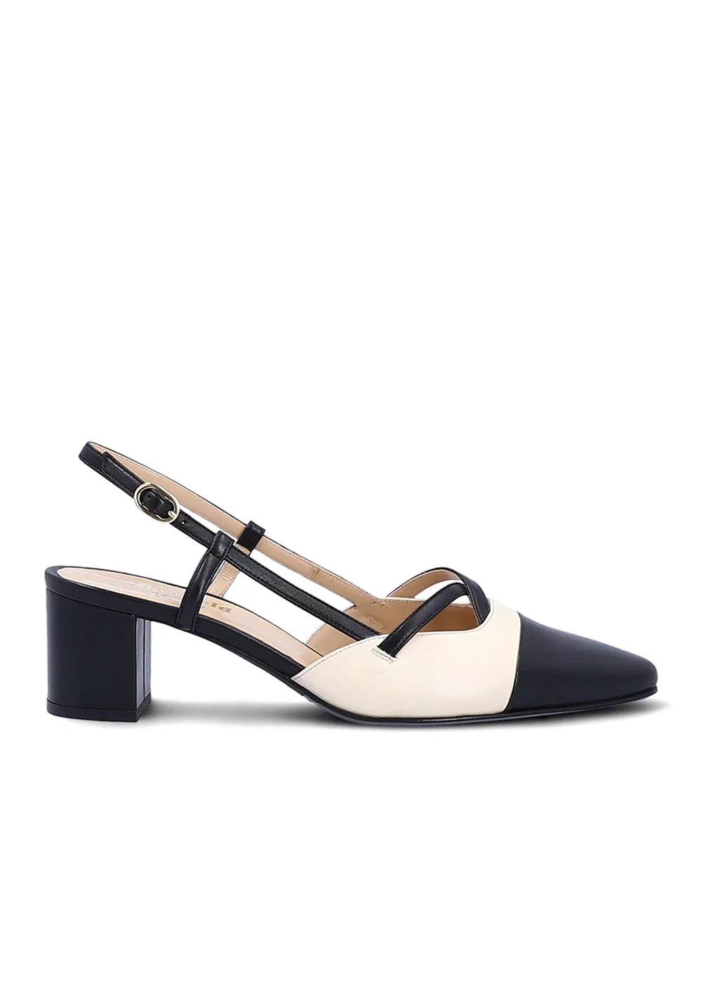 SLING BLACKPOOL CUIR BEIGE ET NOIR