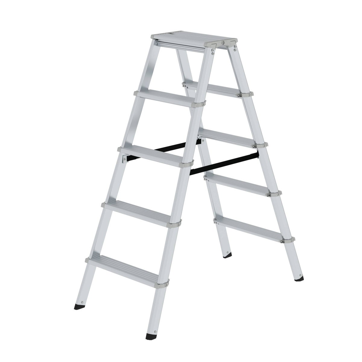 PROREGAL ML Trapladder, dubbelzijdig toegankelijk, 2 x 5 treden