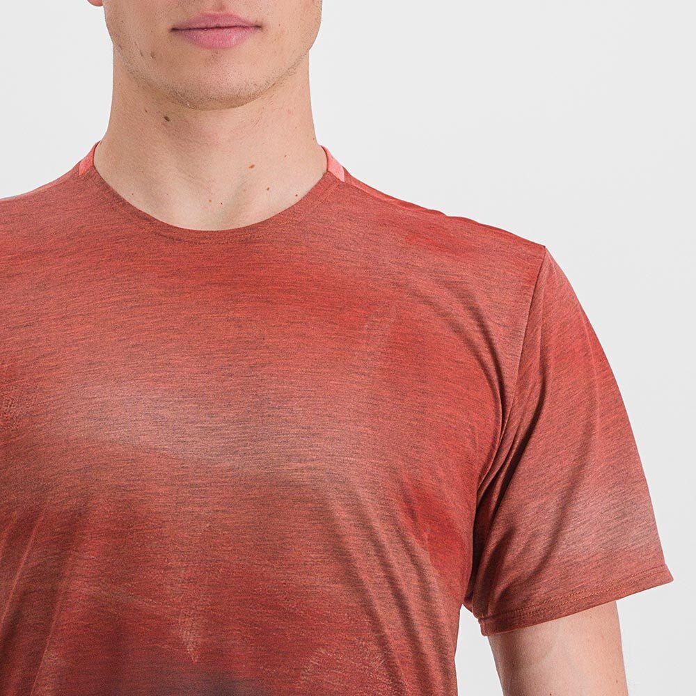 Sportful Flow Giara Fietsshirt Korte Mouwen Rood Heren