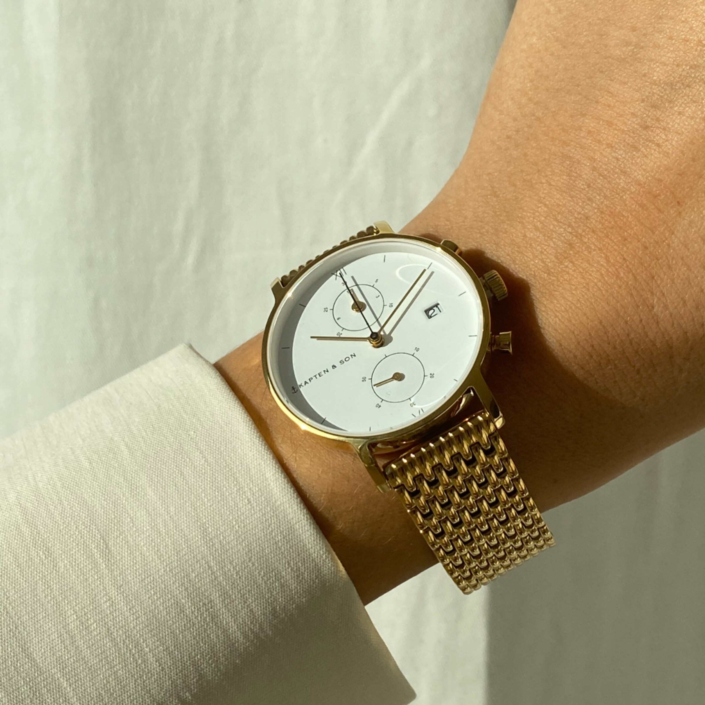 Chrono Gold Woven Steel