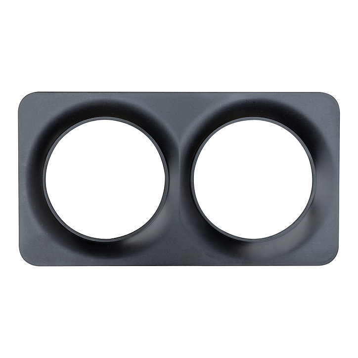 Plaque de finition double Jacobsen Espen noir