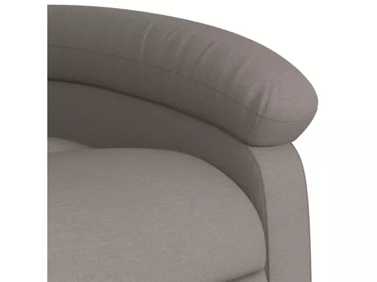 Fauteuil de massage inclinable Taupe Tissu