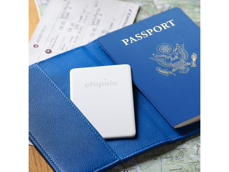 Chipolo Schlüsselfinder CARD Point Weiss Ultradünner Walletfinder