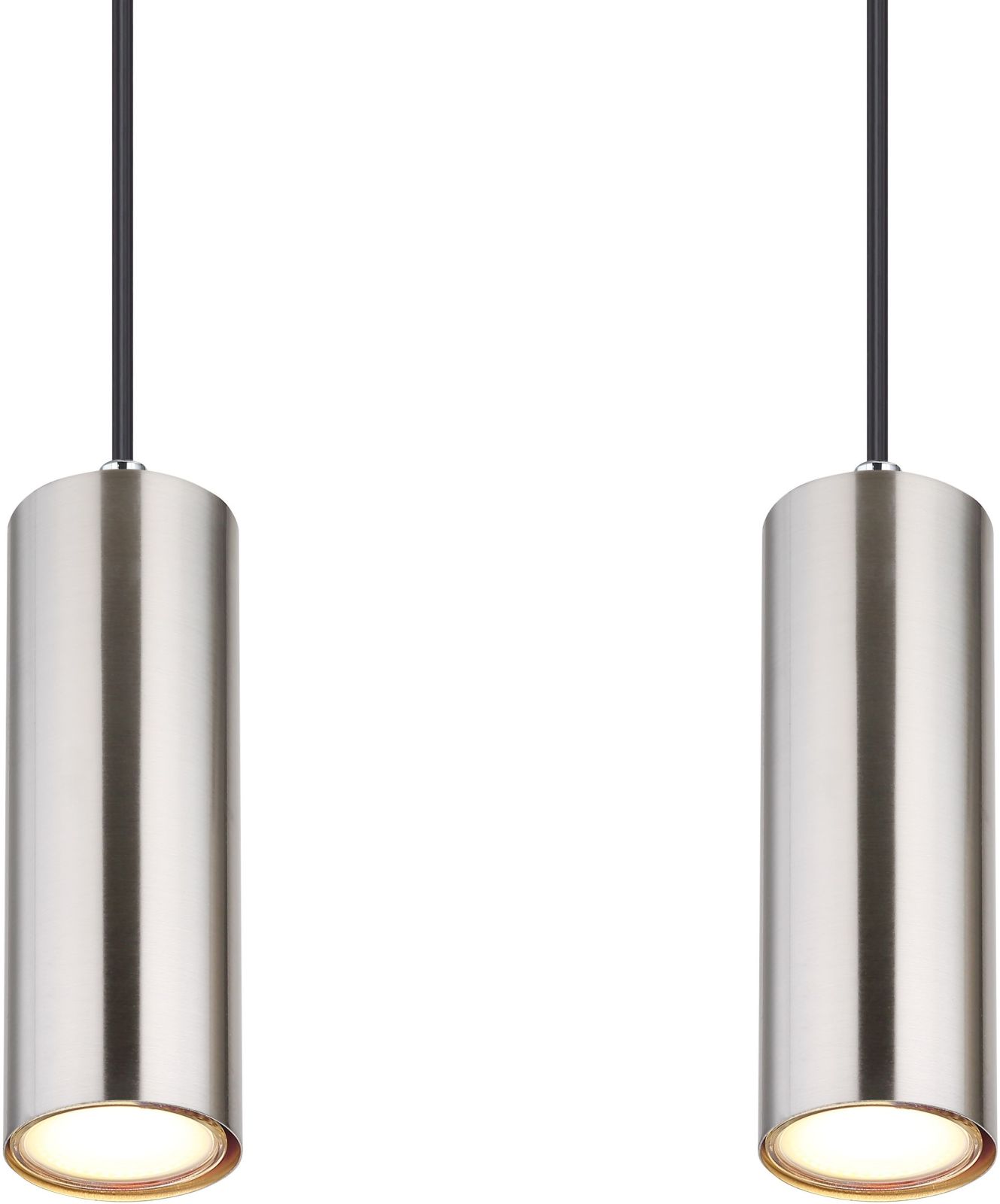 LED-Hängeleuchte - Nickel matt - 4-flammig