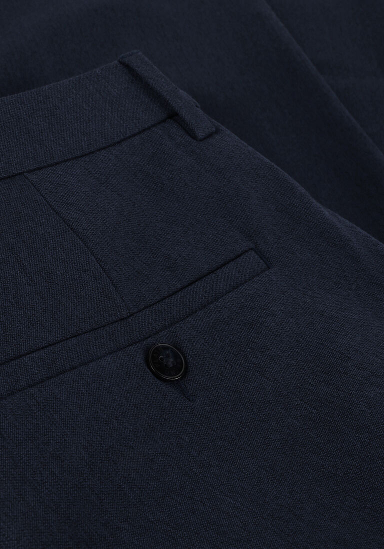 PLAIN donkerblauwe plain pantalon josh 315
