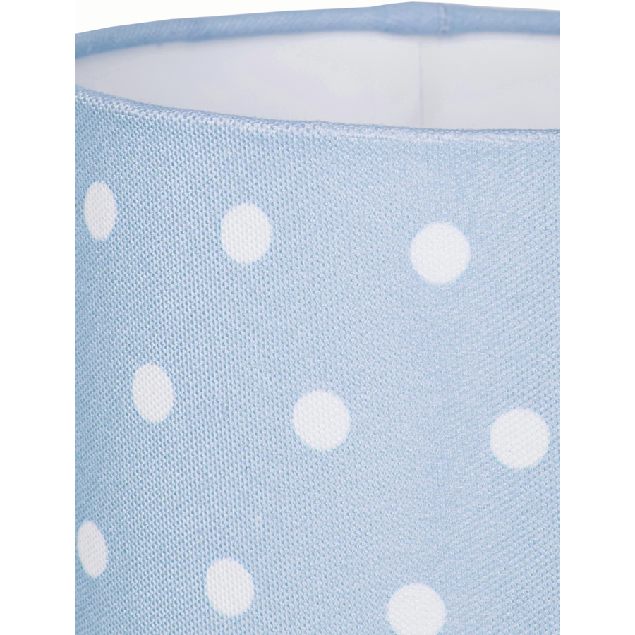 LIVONE Tischlampe Happy Style for Kids DOTS blauweiss