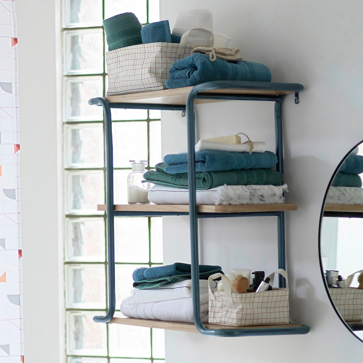 LA REDOUTE INTERIEURS<br>Conjunto de 2 toalhas felpudas 600 g/m², Zavara