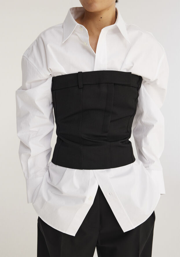 Rohe Tailored corset top Noir