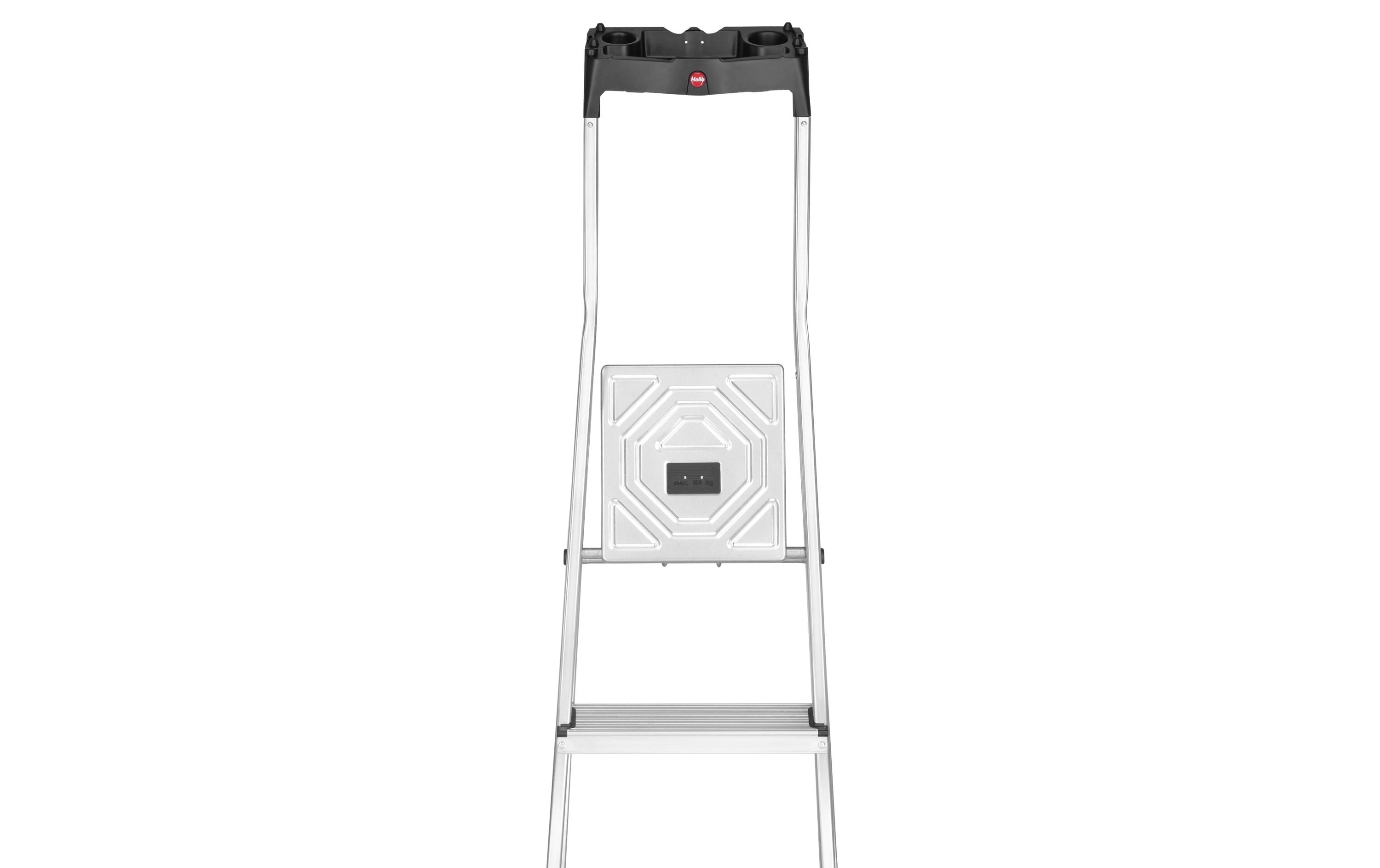 Stehleiter L60 6 Stufen<br>Die praktische Alu-Sicherheits-Haushaltsleiter