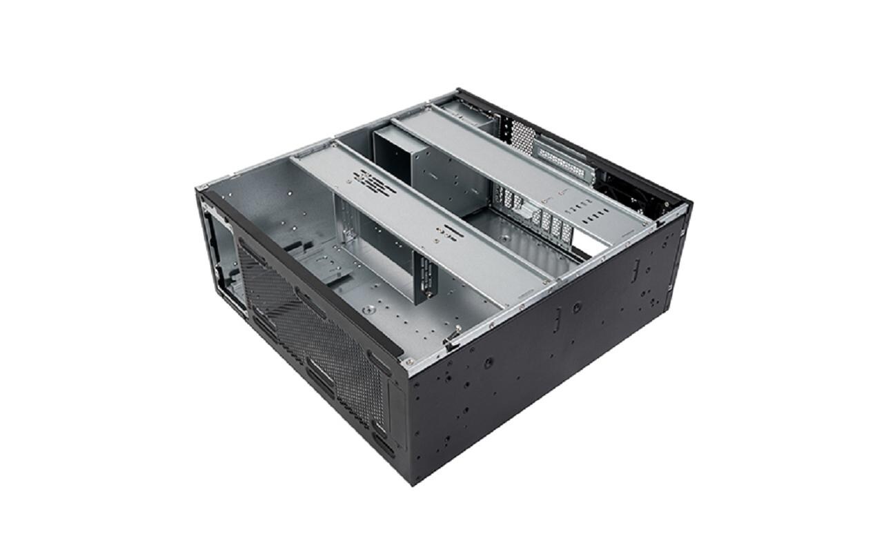 Gehäuse SST-RM47-502-I<br>4HE-Gehäuse mit frontseitig austauschbaren Steckplätzen