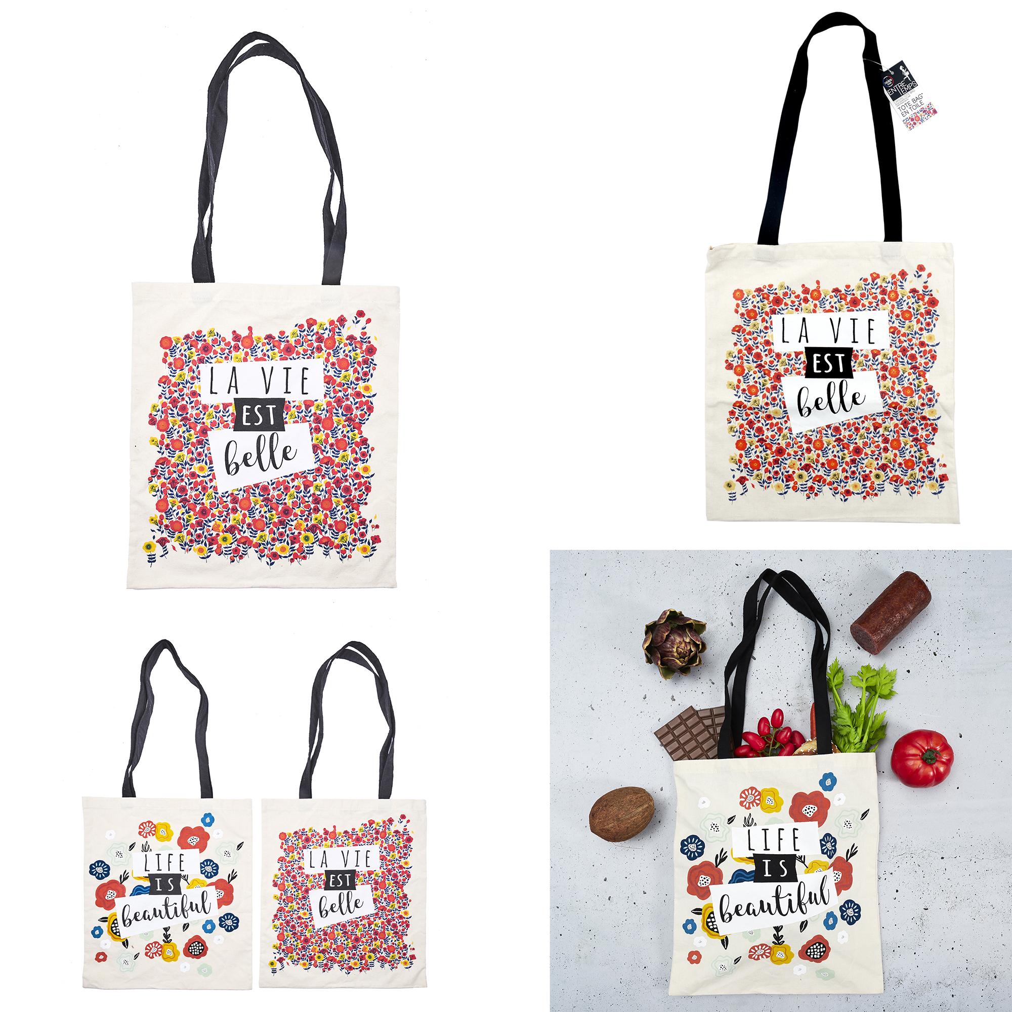 SAC EN TOILE LIBERTY 38X40CM