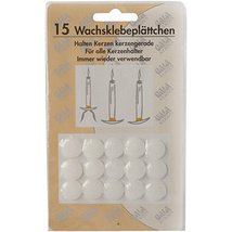 Gala Plaquettes de cire, blanc, diamètre: 15 mm