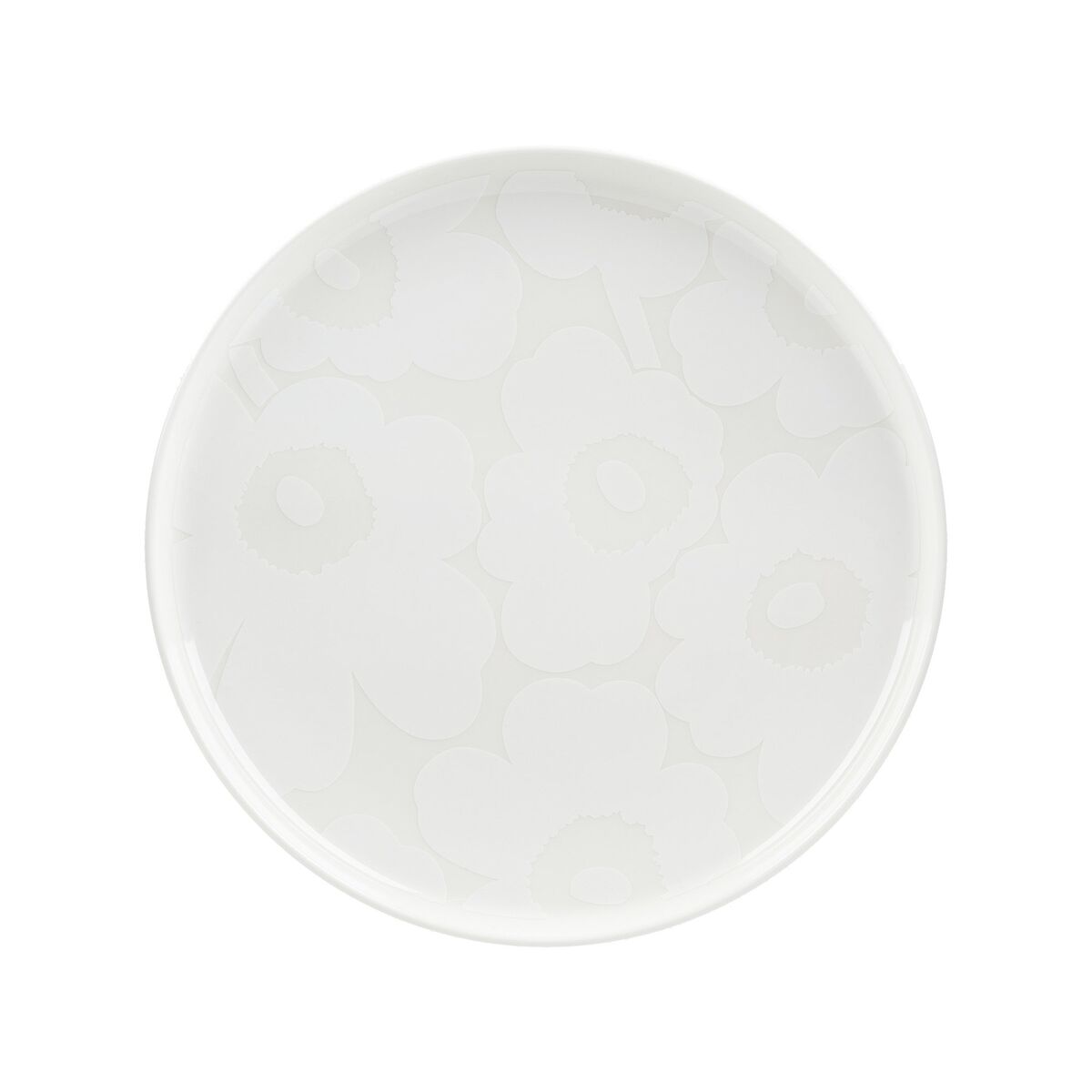 Unikko tallerken 25 cm, white