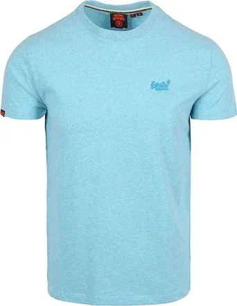 Superdry Classic T-Shirt Melange Lichtblauw M1011245A-5WW kopen