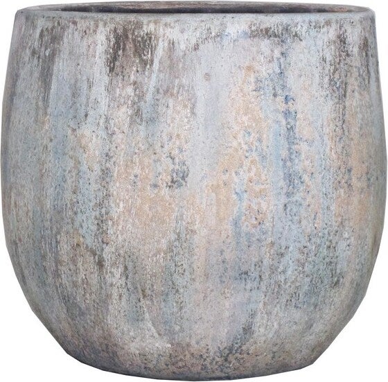 Bela Arte bloempot Oceaan blauw D 19 H 17 cm
