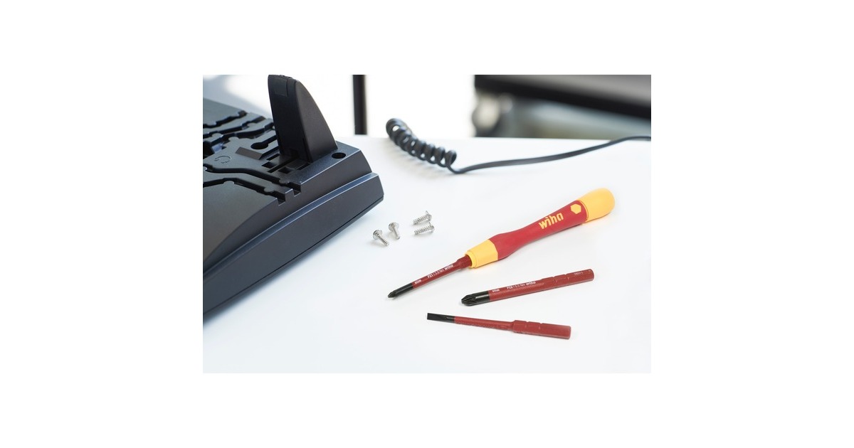 WihaFijnschroevendraaierset PicoFinish slimVario electric  (Rood/geel, 4-delig met slimBits)