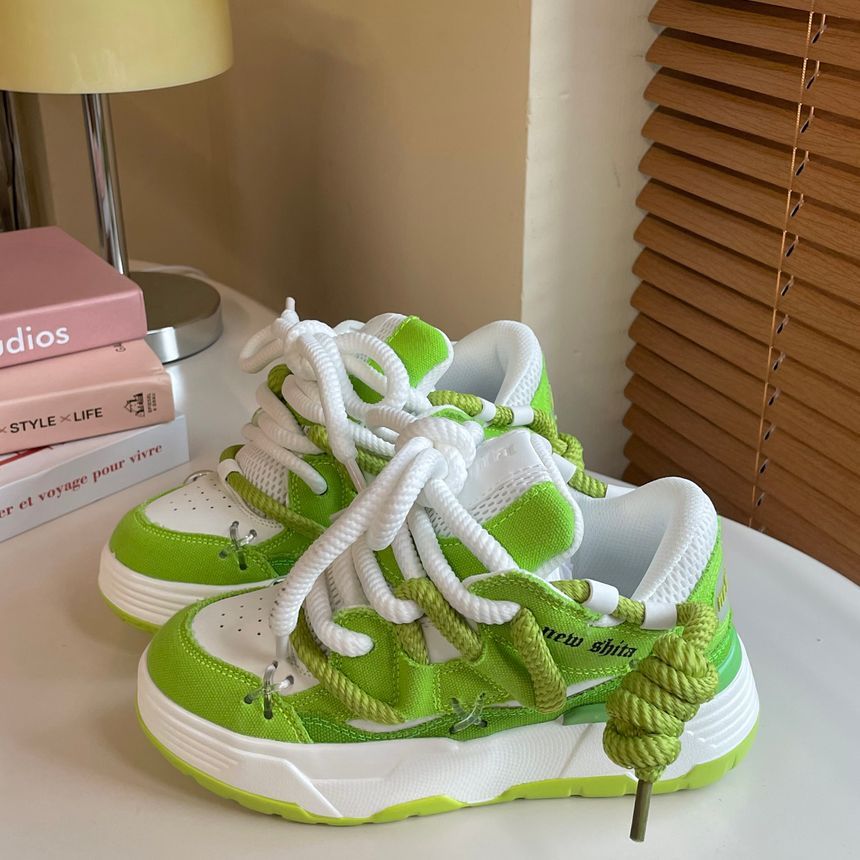 Asterisk - Platformpaneel Mesh Sneakers
