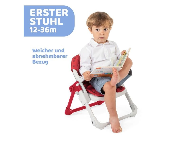Chicco Sitzerhöhung Chairy Ladybug Hochstuhl höhenverstellbar für optimale Nutzung