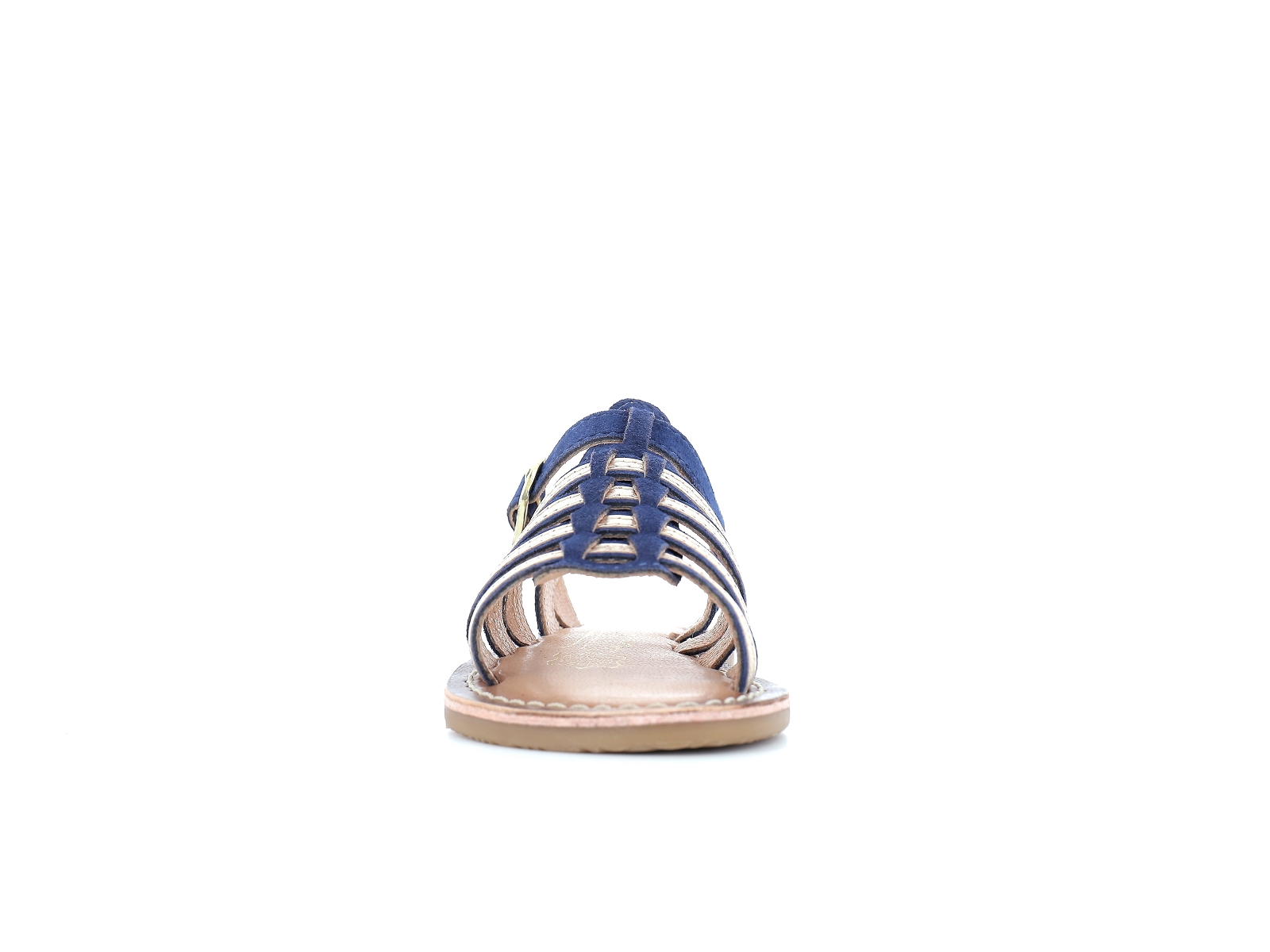 Bopy-FRANGINE Cuir Bleu or