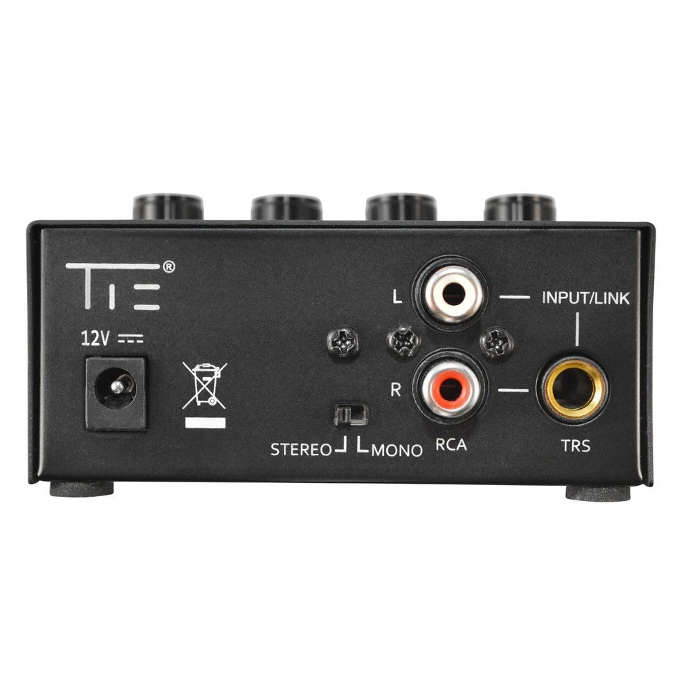 TIE Headphone Amplifier 4 Channel koptelefoonversterker