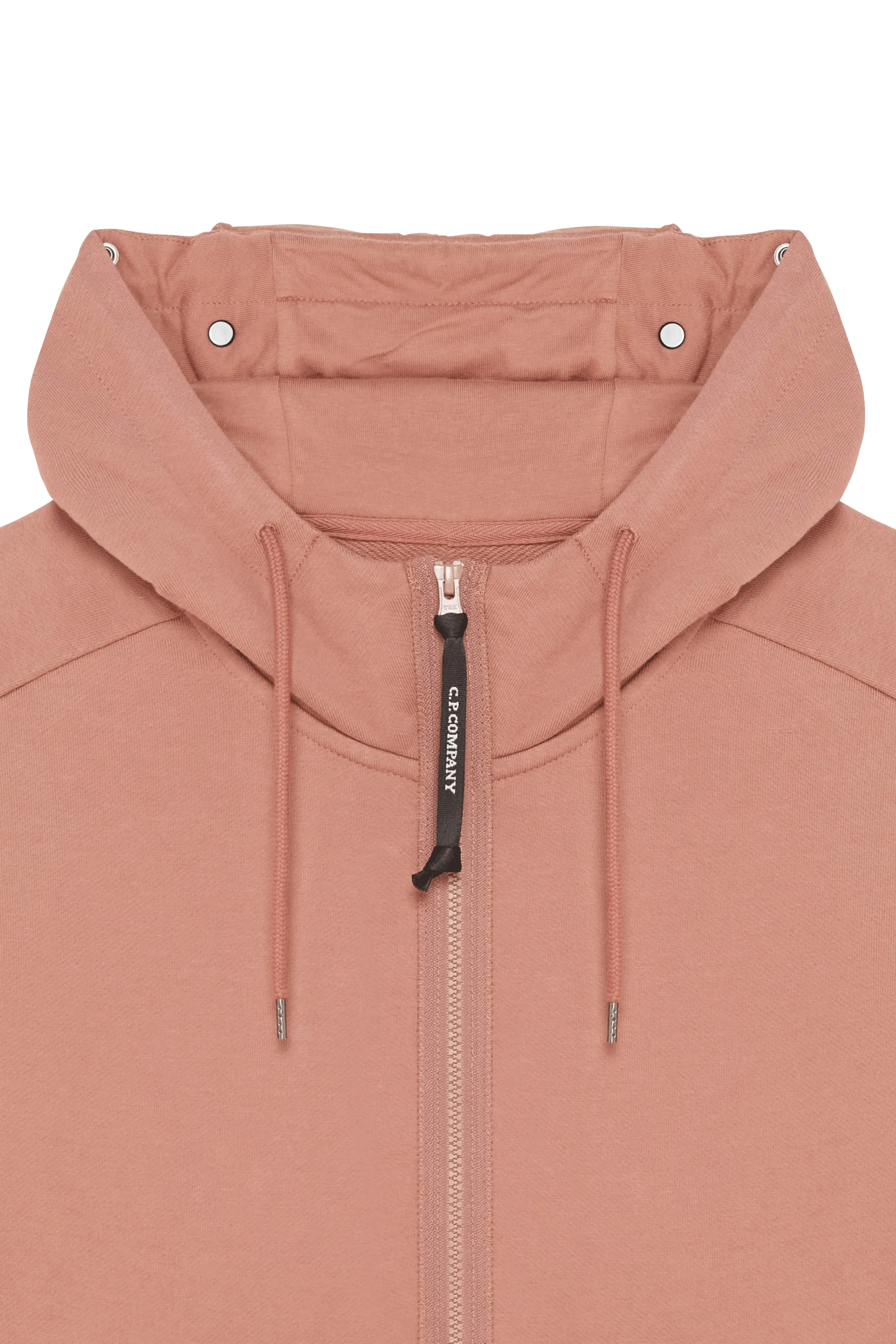 C.P. COMPANY Veste zippée DIAGONAL RAISED FLEECE ZIPPED GOGGLE HOODIE Rose