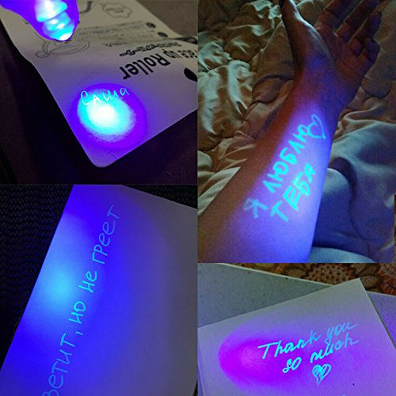 (3er Set) Fluoreszierender Magischer Zauberstift   UV Lampe (inkl. Batterien)